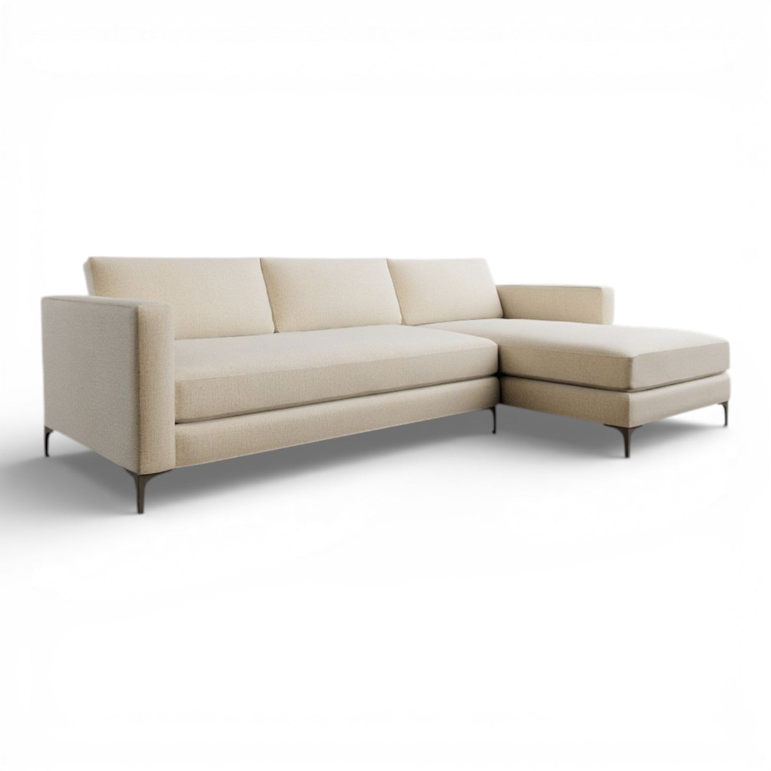 Sofá com Chaise Tramari Linear - Tramari Decor