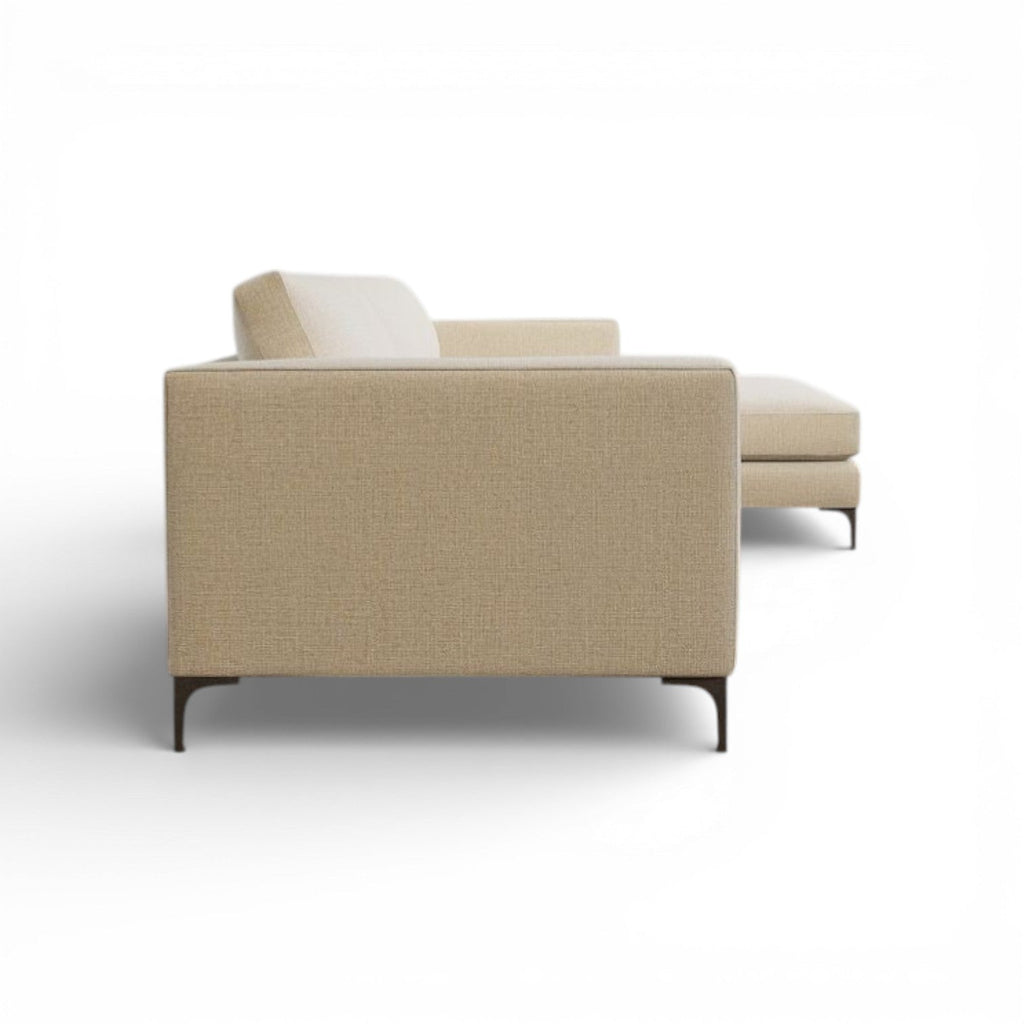 Sofá com Chaise Tramari Linear - Tramari Decor